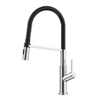 Flexible High-Arc Pull-Down Kitchen Faucet – 360° Swivel Spot-Free Finish – KF1075 Chrome
