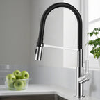 Flexible High-Arc Pull-Down Kitchen Faucet – 360° Swivel Spot-Free Finish – KF1075