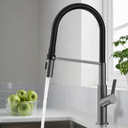 Flexible High-Arc Pull-Down Kitchen Faucet – 360° Swivel Spot-Free Finish – KF1075
