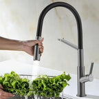 Flexible High-Arc Pull-Down Kitchen Faucet – 360° Swivel Spot-Free Finish – KF1075