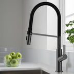 Flexible High-Arc Pull-Down Kitchen Faucet – 360° Swivel Spot-Free Finish – KF1075