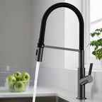 Flexible High-Arc Pull-Down Kitchen Faucet – 360° Swivel Spot-Free Finish – KF1075