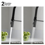 Flexible High-Arc Pull-Down Kitchen Faucet – 360° Swivel Spot-Free Finish – KF1075