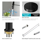 Flexible High-Arc Pull-Down Kitchen Faucet – 360° Swivel Spot-Free Finish – KF1075