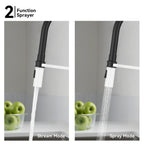 Flexible High-Arc Pull-Down Kitchen Faucet – 360° Swivel Spot-Free Finish – KF1075