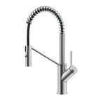 Spring Coil Pull-Down Kitchen Faucet – 360° Swivel 304 Stainless Steel Spring – KFB1087 Brushed Nickel