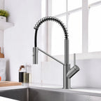 Spring Coil Pull-Down Kitchen Faucet – 360° Swivel 304 Stainless Steel Spring – KFB1087