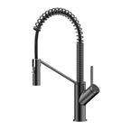 Spring Coil Pull-Down Kitchen Faucet – 360° Swivel 304 Stainless Steel Spring – KFB1087 Matte Black