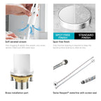 Spring Coil Pull-Down Kitchen Faucet – 360° Swivel 304 Stainless Steel Spring – KFB1087