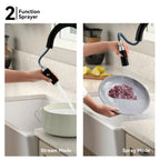 Textured High-Arc Pull-Down Kitchen Faucet – Dual Function Swivel Spray Head – KF1088