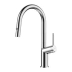 Minimalist High-Arc Pull-Down Kitchen Faucet – 360° Swivel Spot-Free Finish – KF1097 Chrome
