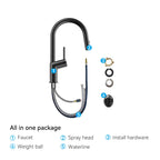 Minimalist High-Arc Pull-Down Kitchen Faucet – 360° Swivel Spot-Free Finish – KF1097