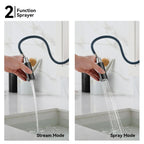 Minimalist High-Arc Pull-Down Kitchen Faucet – 360° Swivel Spot-Free Finish – KF1097