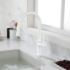 Minimalist High-Arc Pull-Down Kitchen Faucet – 360° Swivel Spot-Free Finish – KF1097