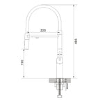 Dual-Output Pull-Out Kitchen Faucet – Filtered Water Tap, 360° Swivel Spray Head – KFB1098