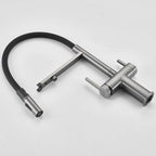 Dual-Output Pull-Out Kitchen Faucet – Filtered Water Tap, 360° Swivel Spray Head – KFB1098