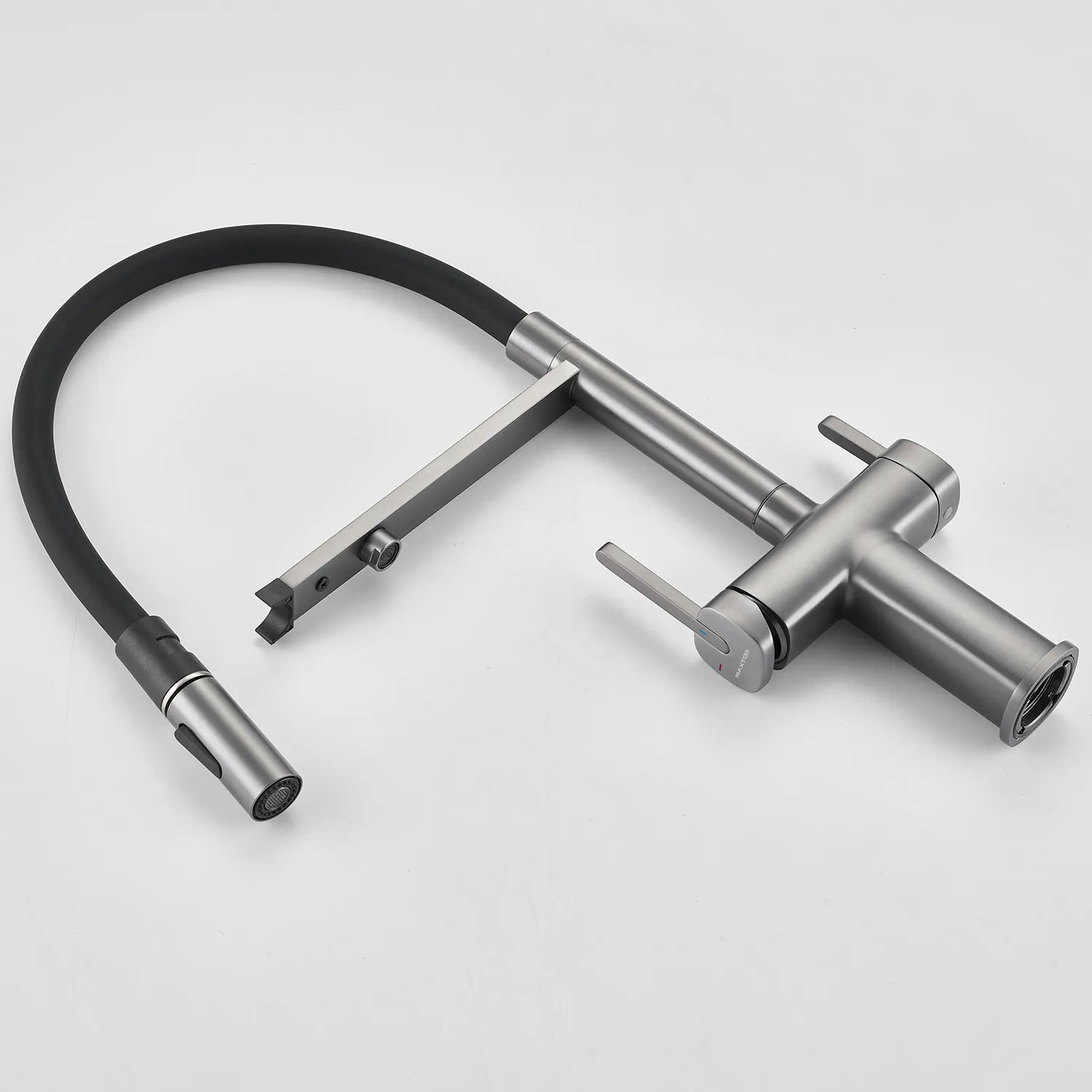 Dual-Output Pull-Out Kitchen Faucet – Filtered Water Tap, 360° Swivel Spray Head – KFB1098