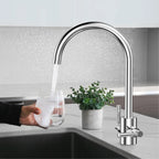 Dual-Handle High-Arc Swivel Kitchen Faucet – Spot-Free Finish, Solid Brass – KF1511