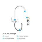 Dual-Handle High-Arc Swivel Kitchen Faucet – Spot-Free Finish, Solid Brass – KF1511