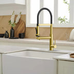 5-Function Solid Brass Pull-Out Kitchen Faucet with Filtered Water Tap – KFB1504