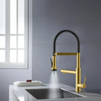 5-Function Solid Brass Pull-Out Kitchen Faucet with Filtered Water Tap – KFB1504