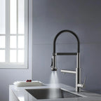 5-Function Solid Brass Pull-Out Kitchen Faucet with Filtered Water Tap – KFB1504