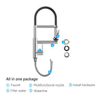 5-Function Solid Brass Pull-Out Kitchen Faucet with Filtered Water Tap – KFB1504