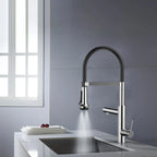 5-Function Solid Brass Pull-Out Kitchen Faucet with Filtered Water Tap – KFB1504