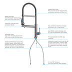5-Function Solid Brass Pull-Out Kitchen Faucet with Filtered Water Tap – KFB1504