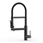 5-Function Solid Brass Pull-Out Kitchen Faucet with Filtered Water Tap – KFB1504 Matte Black