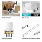 5-Function Solid Brass Pull-Out Kitchen Faucet with Filtered Water Tap – KFB1504