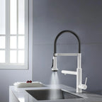 5-Function Solid Brass Pull-Out Kitchen Faucet with Filtered Water Tap – KFB1504