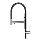 Semi-Pro Solid Brass Pull-Out Kitchen Faucet with Filtered Water Tap – 3-Function Sprayer – KFB1506 Chrome