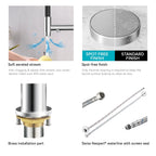 Semi-Pro Solid Brass Pull-Out Kitchen Faucet with Filtered Water Tap – 3-Function Sprayer – KFB1506