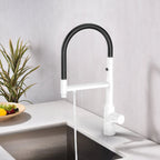 Semi-Pro Solid Brass Pull-Out Kitchen Faucet with Filtered Water Tap – 3-Function Sprayer – KFB1506