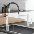 Semi-Pro Solid Brass Pull-Out Kitchen Faucet with Filtered Water Tap – 3-Function Sprayer – KFB1506