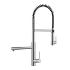Semi-Pro Solid Brass Pull-Out Kitchen Faucet with Filtered Water Tap – Dual-Function Sprayer – KFB1508