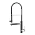 Semi-Pro Solid Brass Pull-Out Kitchen Faucet with Filtered Water Tap – Dual-Function Sprayer – KFB1508 Chrome