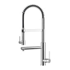 Semi-Pro Solid Brass Pull-Out Kitchen Faucet with Filtered Water Tap – Dual-Function Sprayer – KFB1508 Chrome