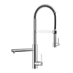 Semi-Pro Solid Brass Pull-Out Kitchen Faucet with Filtered Water Tap – Dual-Function Sprayer – KFB1508