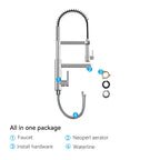 Semi-Pro Solid Brass Pull-Out Kitchen Faucet with Filtered Water Tap – Dual-Function Sprayer – KFB1508