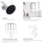 Semi-Pro Solid Brass Pull-Out Kitchen Faucet with Filtered Water Tap – Dual-Function Sprayer – KFB1508