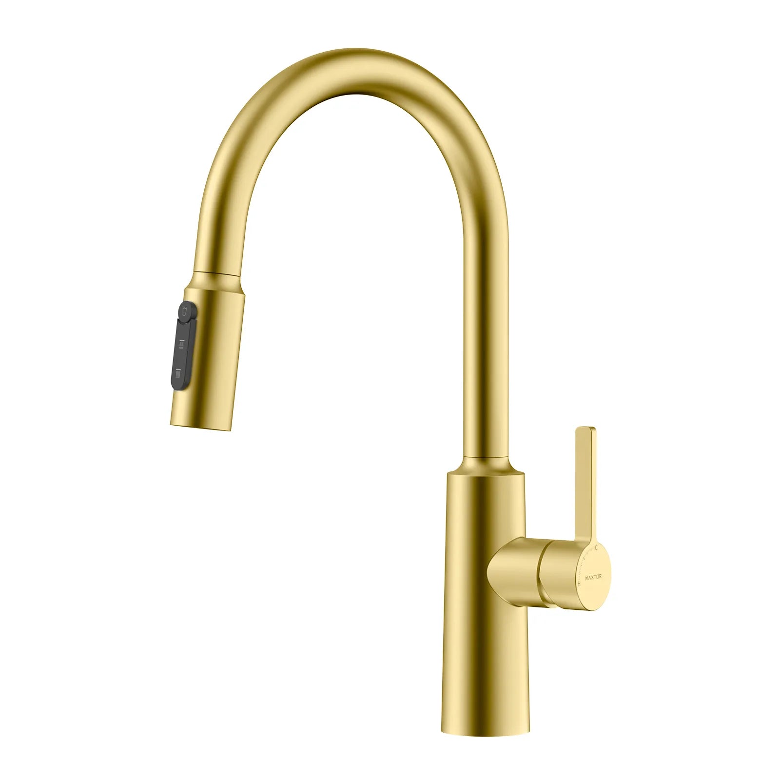 Solid Brass Pull-Down Kitchen Faucet – 4-Function Spray Head – KFB1510 Brushed Gold