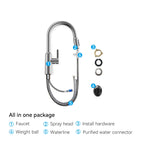 Solid Brass Pull-Down Kitchen Faucet – 4-Function Spray Head – KFB1510