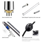 Solid Brass Pull-Down Kitchen Faucet – 4-Function Spray Head – KFB1510