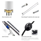 Solid Brass Pull-Down Kitchen Faucet – 4-Function Spray Head – KFB1510