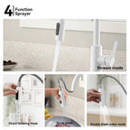 Solid Brass Pull-Down Kitchen Faucet – 4-Function Spray Head – KFB1510