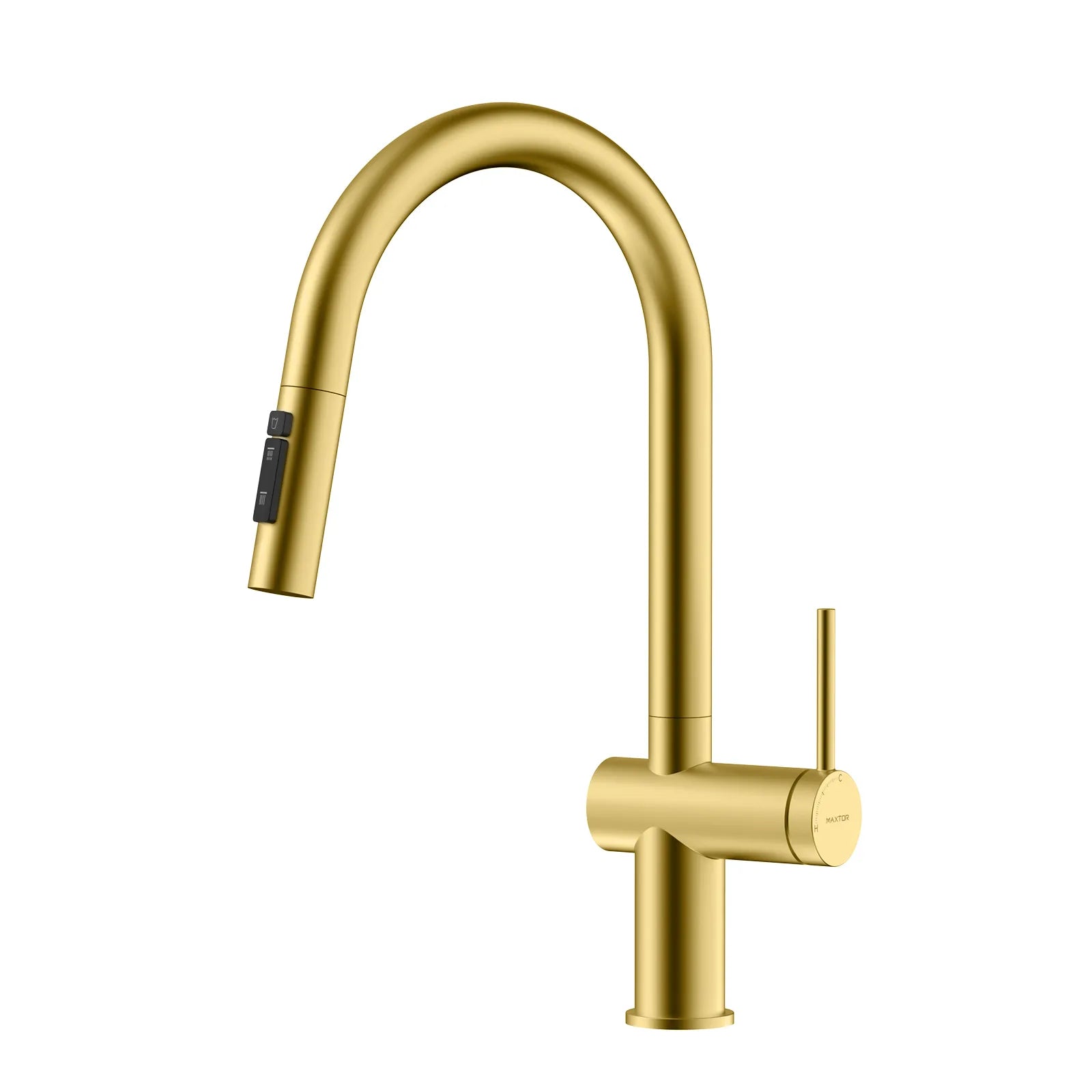 Solid Brass Pull-Down Kitchen Faucet – 3-Function Spray Head – KFB1511 Brushed Gold