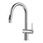 Solid Brass Pull-Down Kitchen Faucet – 3-Function Spray Head – KFB1511 Chrome