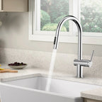 Solid Brass Pull-Down Kitchen Faucet – 3-Function Spray Head – KFB1511